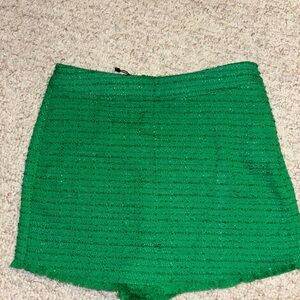 Zara Green Women's Tweed Skort
